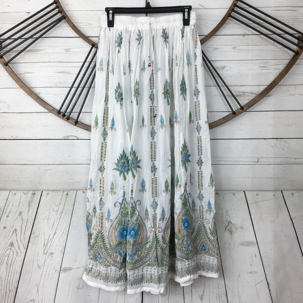 Boho Skirt Free Size Festival Art To Wear Hippie